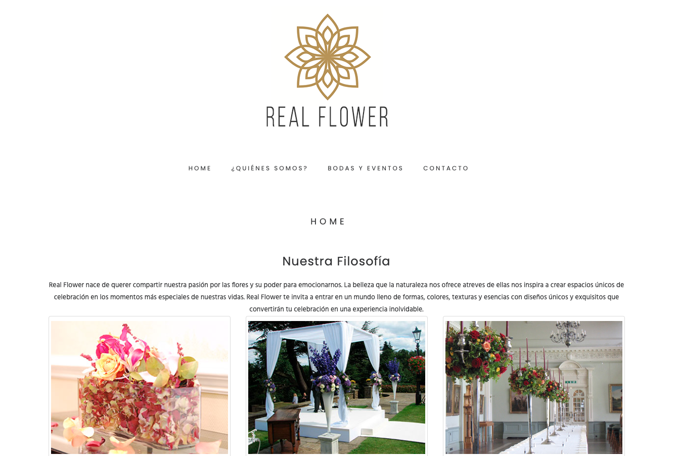 Realflower Website Screenshot
