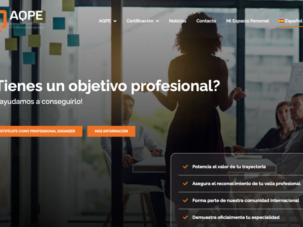 AQPE Website Screenshot